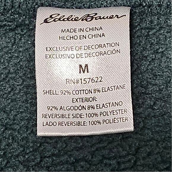 EDDIE BAUER MEN’S CREWNECK SWEATSHIRT – DARK TEAL – SIZE M – COTTON BLEND - Picture 7 of 11